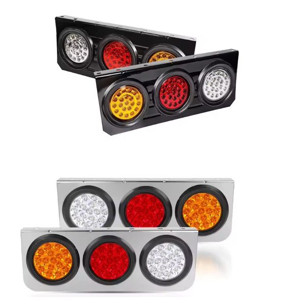 Led Rear Tail Lights Round LED 12 24V truck caravan