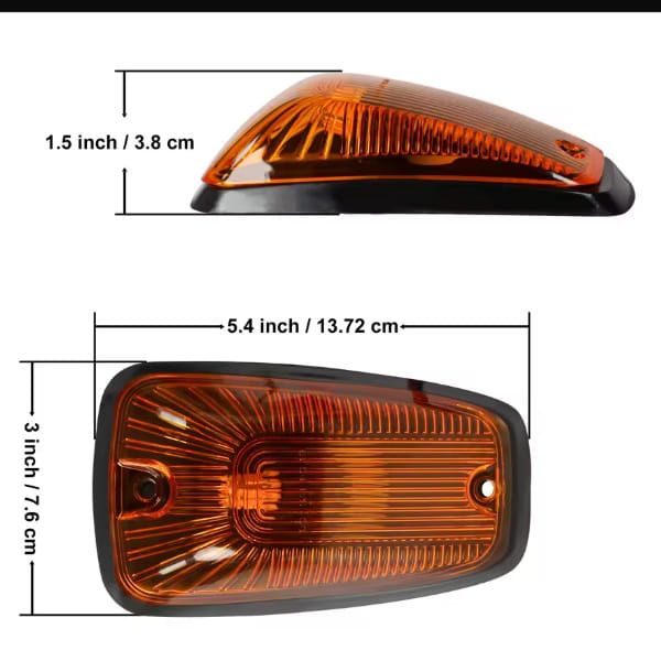 Roof Clearance Lights For Trucks Marker Light 5Pcs dimensions